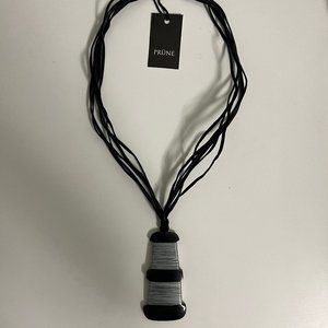 NWT Prune Silver/Black Necklace